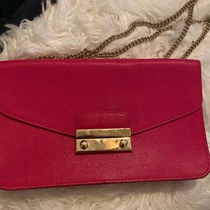 Pink furla bag wire twice like brand new 100 authentic